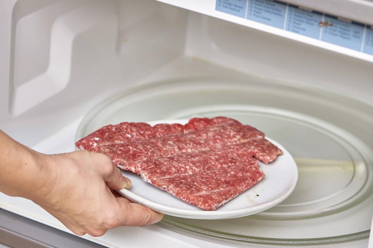 How To Defrost Ground Beef