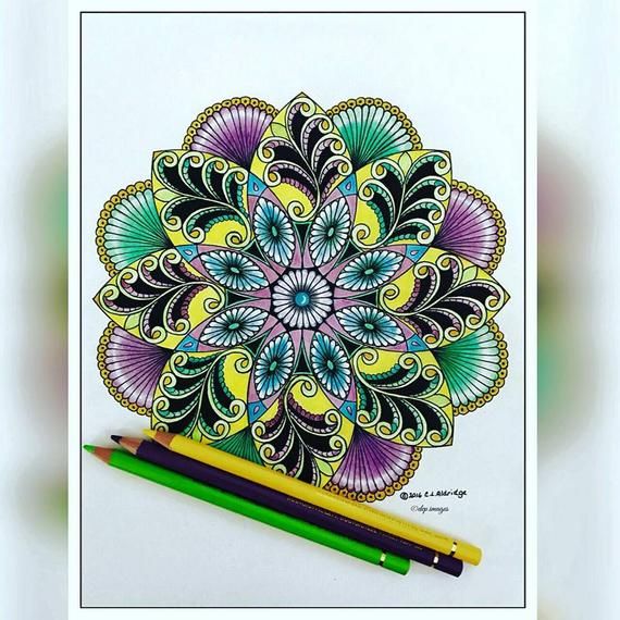 Free Coloring Book Ornamental Pen Graphics