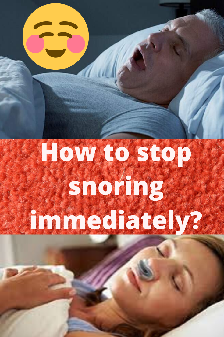 How To Stop Snoring Immediately