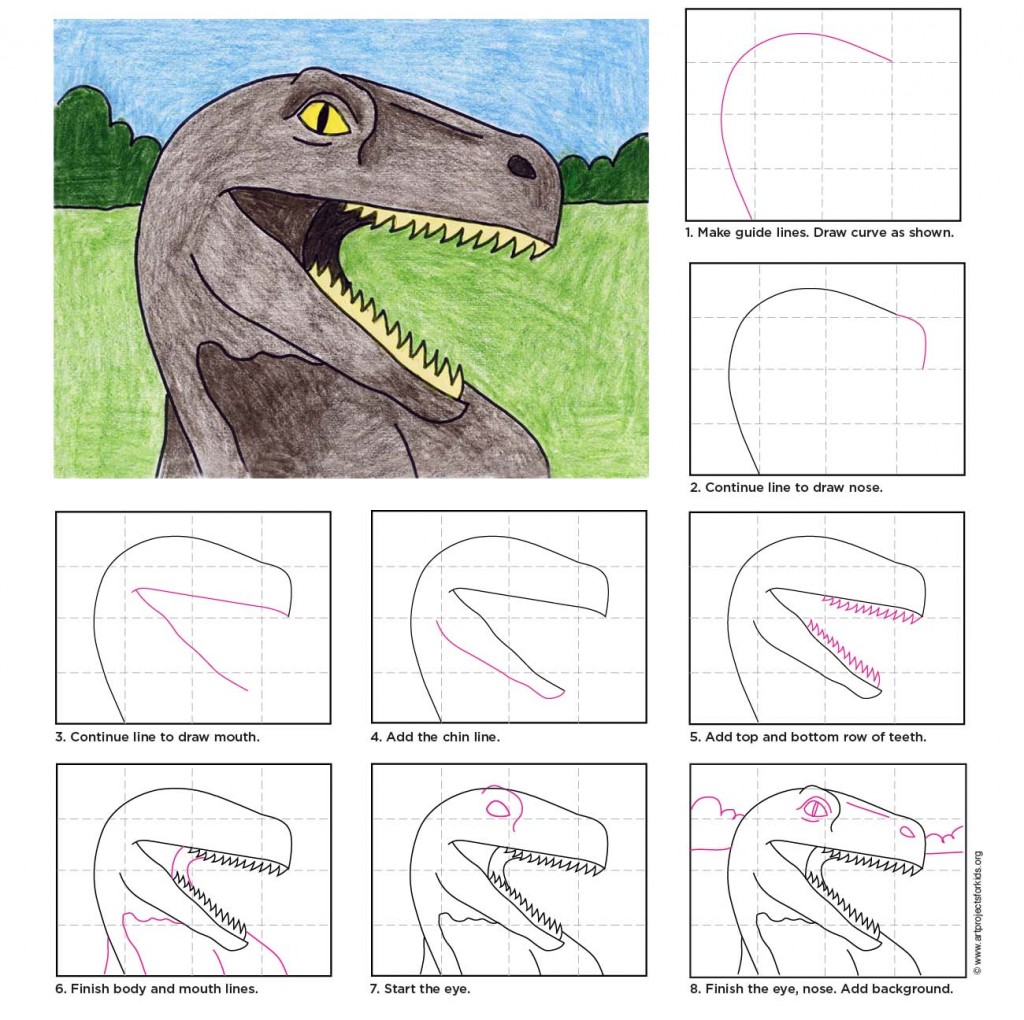 How To Draw A Dinosaur