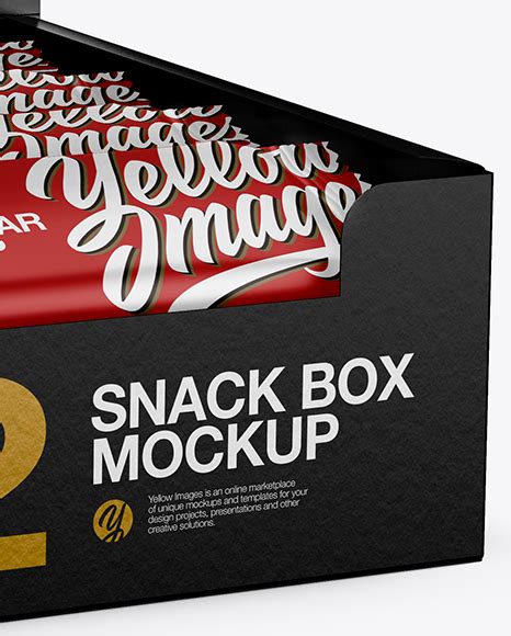 Free 12 Matte Snack Bars Display Box PSD Mockup Mockups 54.09 MB