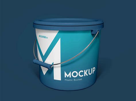 Free 20L Matte Paint Bucket PSD Mockup Mockups 42.45 MB