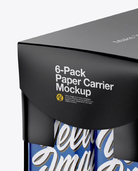 Free 6-Pack Paper Carrier PSD Mockup Mockups 15.7 MB