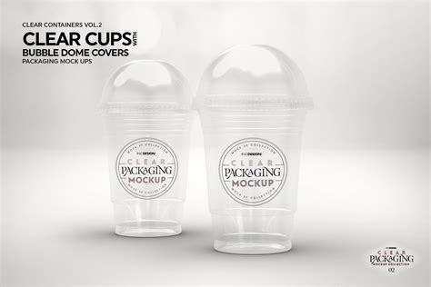 Free 6 Plastic Cups with Transparent Lid Pack PSD Mockup Mockups 52.71 MB