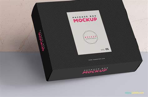 Free Box PSD Mockup Half Side View Mockups 66.38 MB