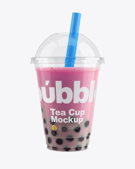 Free Bubble Tea Cup PSD Mockup Front View Mockups 38.38 MB