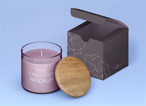 Free Candle Pack PSD Mockup Mockups 95.22 MB