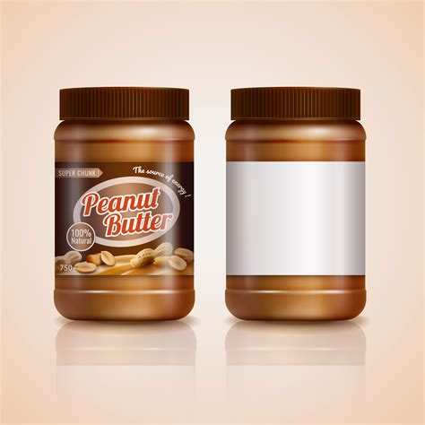 Free Clear Glass Jar with Peanut Butter PSD Mockup Mockups 54.66 MB