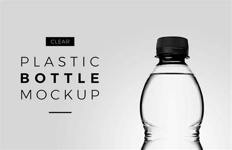 Free Clear Plastic Bottle PSD Mockup Mockups 22.83 MB