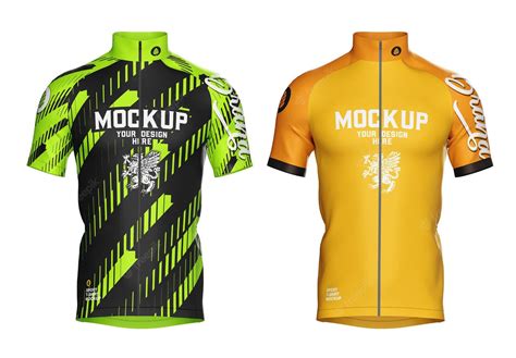 Free Cycling Jersey PSD Mockup Mockups 121.18 MB