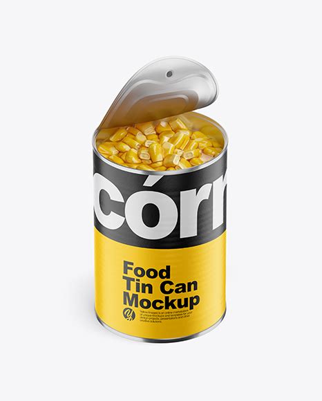 Free Food Can with Corn PSD Mockup Mockups 87.46 MB