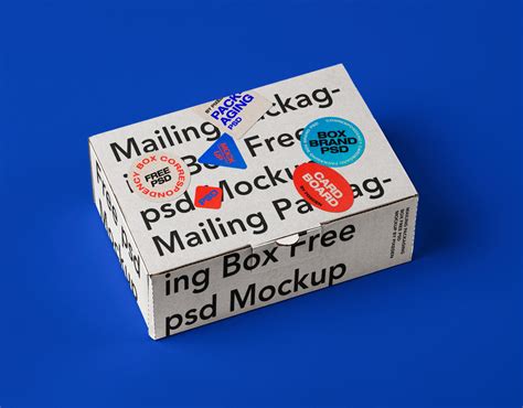 Free Glossy Parcel PSD Mockup Mockups 38.75 MB