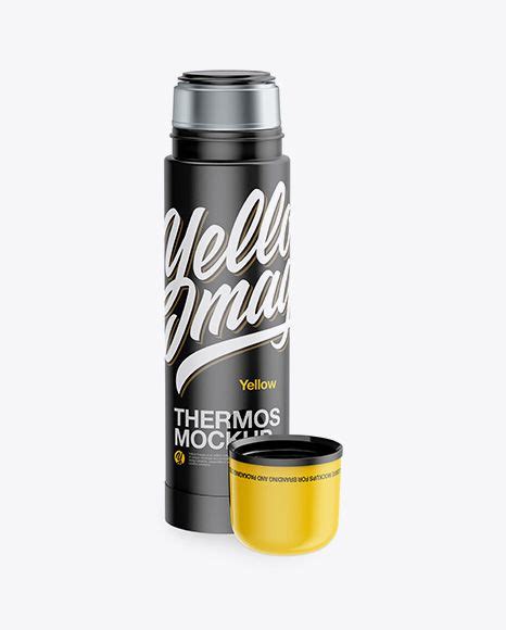 Free Glossy Thermos PSD Mockup Mockups 15.31 MB