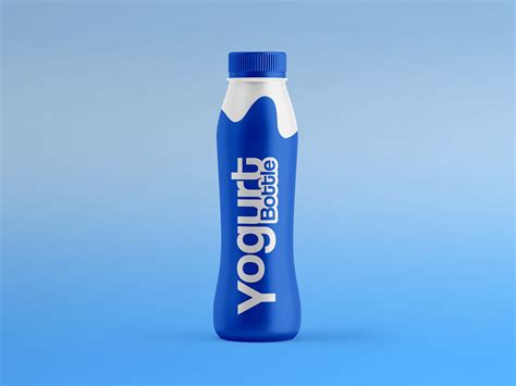 Free Glossy Yogurt Bottle PSD Mockup Mockups 19.29 MB