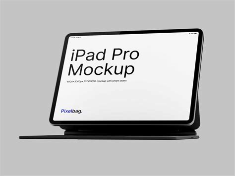 Free IPAD Pro Horizontal PSD Mockup Half Side View Mockups 38.87 MB