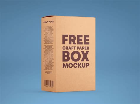 Free Kraft Box PSD Mockup Mockups 37.15 MB