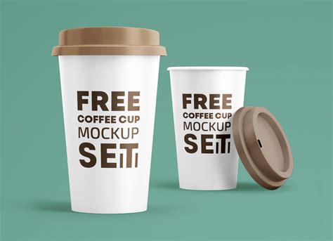 Free Kraft Coffee Cup PSD Mockup Mockups 34.57 MB