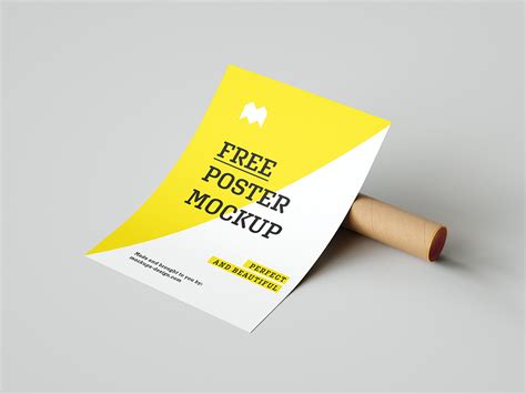 Free Kraft Poster PSD Mockup Mockups 176.49 MB