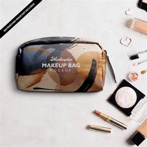 Free Leather Cosmetic Bag PSD Mockup Mockups 107.24 MB