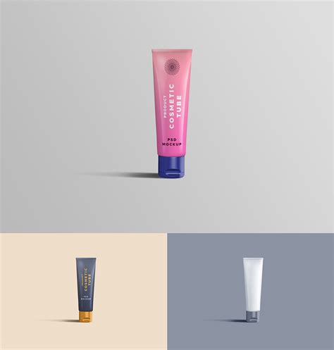 Free Matte Cosmetic Plastic Tube PSD Mockup Mockups 47.04 MB