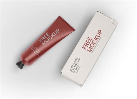 Free Matte Cosmetic Tube PSD Mockup Mockups 10.53 MB