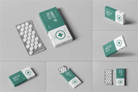 Free Matte Pills Box PSD Mockup Mockups 46.35 MB