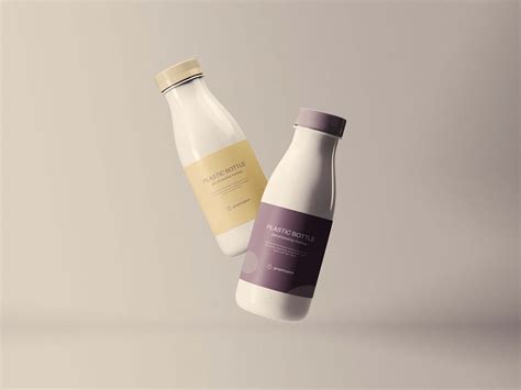 Free Matte Plastic Bottle PSD Mockup Mockups 29.12 MB