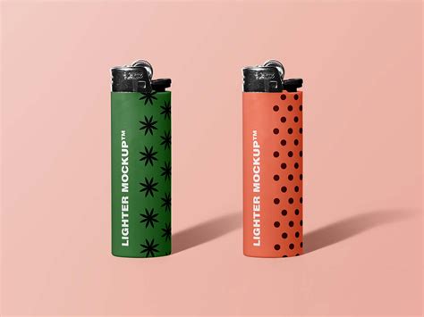 Free Matte Plastic Lighter PSD Mockup Mockups 65.77 MB