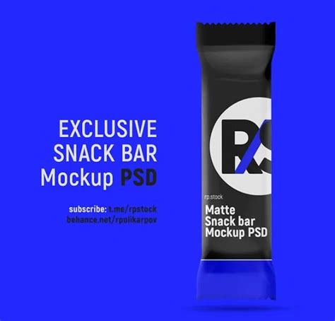 Free Matte Snack Bar PSD Mockup Mockups 34.64 MB