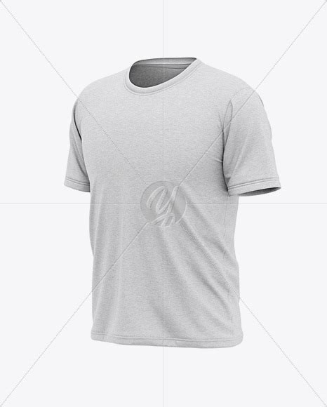 Free Men’s Heather Short Sleeve T-Shirt PSD Mockup Front Half Side View Mockups 137.86 MB