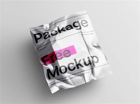 Free Metallic Package PSD Mockup Mockups 65.6 MB