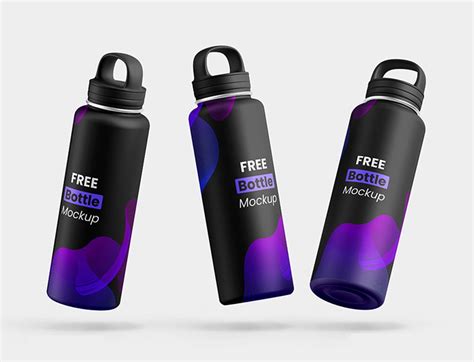 Free Metallic Plastic Bottle PSD Mockup Mockups 32.25 MB