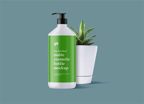 Free Metallic Plastic Bottle with Pump PSD Mockup Mockups 40.17 MB