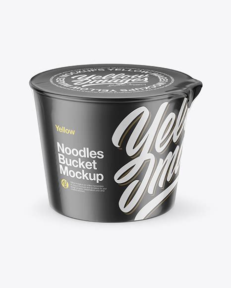 Free Noodles Bucket with Film PSD Mockup Mockups 65.15 MB