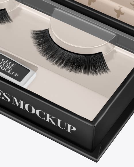 Free Opened Box with Lashes PSD Mockup Mockups 68.78 MB