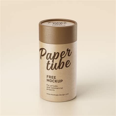 Free Paper Box with Glossy Tube PSD Mockup Mockups 34.37 MB