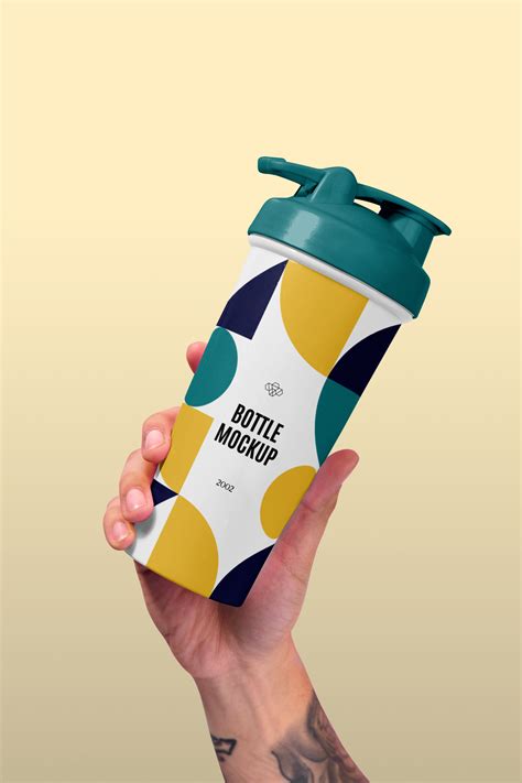 Free Plastic Sport Bottle PSD Mockup Mockups 49.75 MB