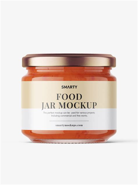 Free Sauce Jar PSD Mockup Mockups 200.21 MB