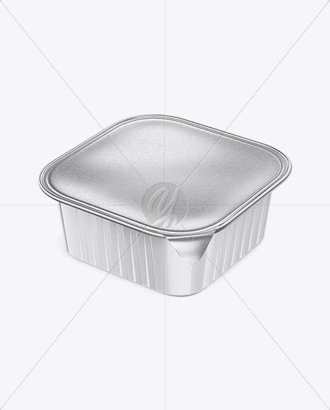 Free Square Glossy Cup with Foil Lid PSD Mockup Half Side View High-Angle Shot Mockups 76.69 MB