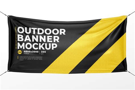 Free Textured Banner PSD Mockup Mockups 80.9 MB