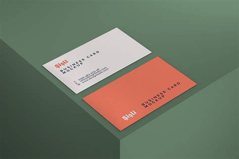 Free Two Business Cards PSD Mockup Mockups 61.16 MB