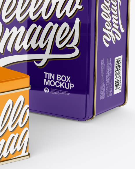 Free Two Glossy Tin Boxes PSD Mockup Mockups 27.44 MB