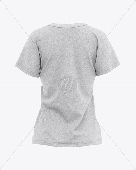 Free Women's Heather Relaxed Fit T-shirt PSD Mockup Back View Mockups 108.26 MB