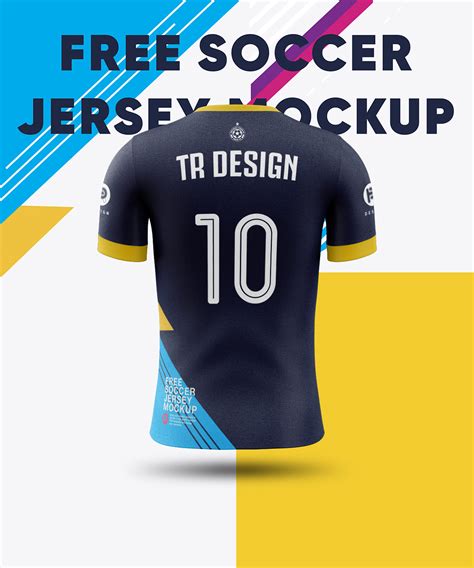 Free Women's Soccer V-Neck Jersey PSD Mockup Back View Mockups 143.65 MB