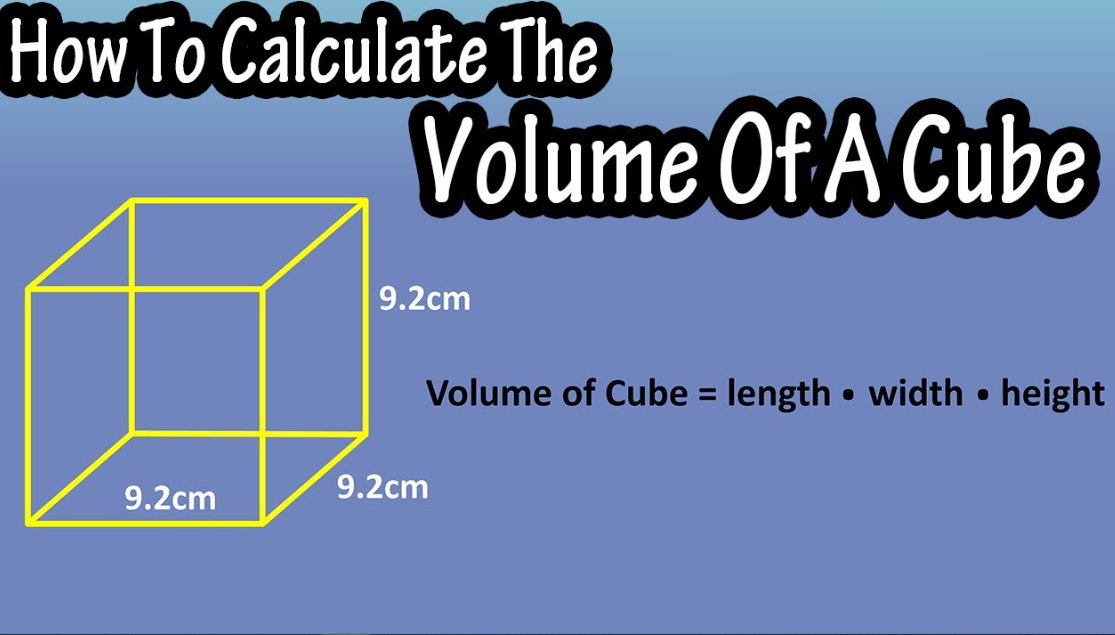 How To Calculate The Volume Of A Cube Or Box - Formula For The Volume Of A Cube Or Box Explained