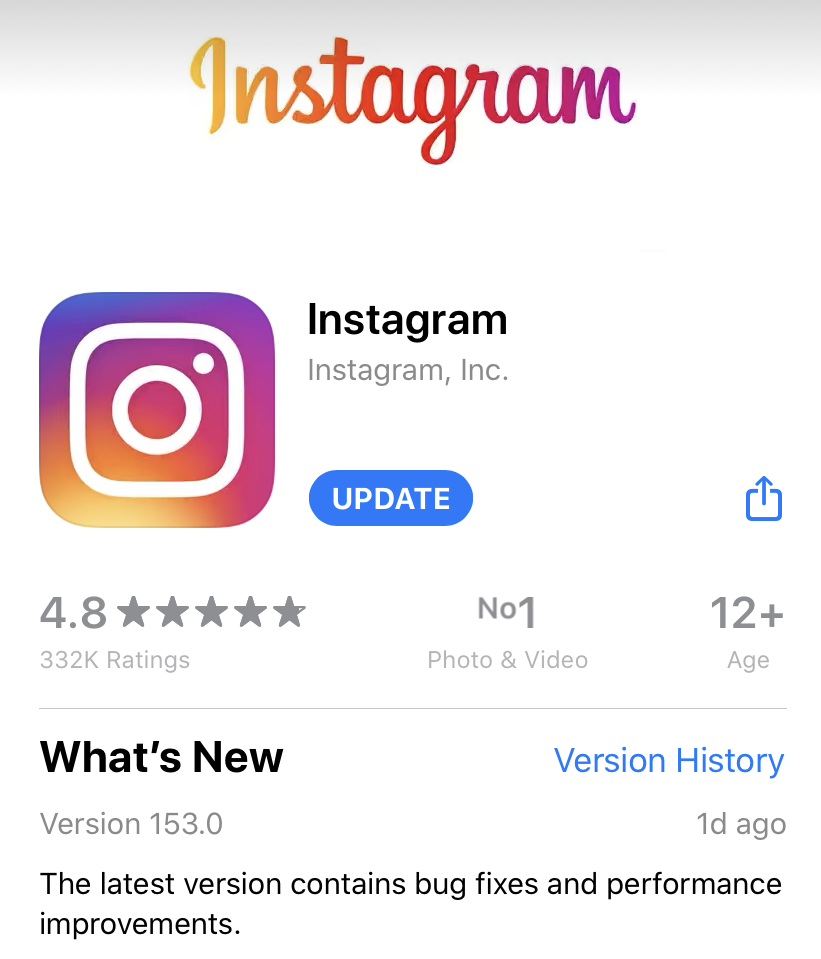 How To Update Instagram