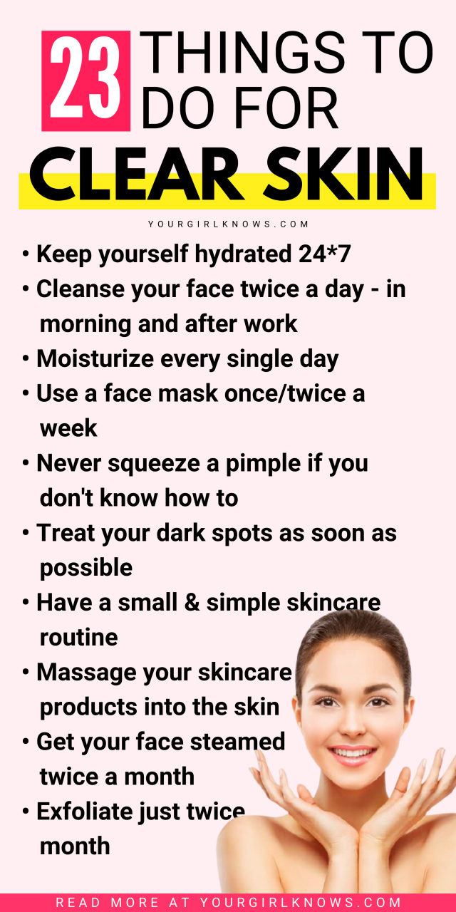 How To Get Clear Skin