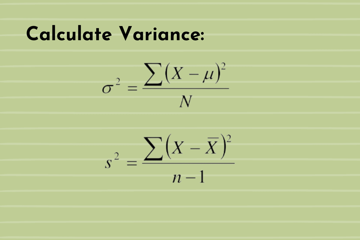 How To Calculate Variance