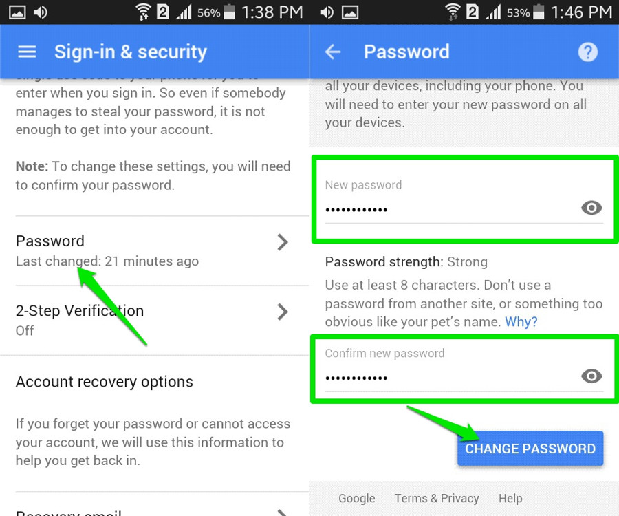 How To Change Gmail Password