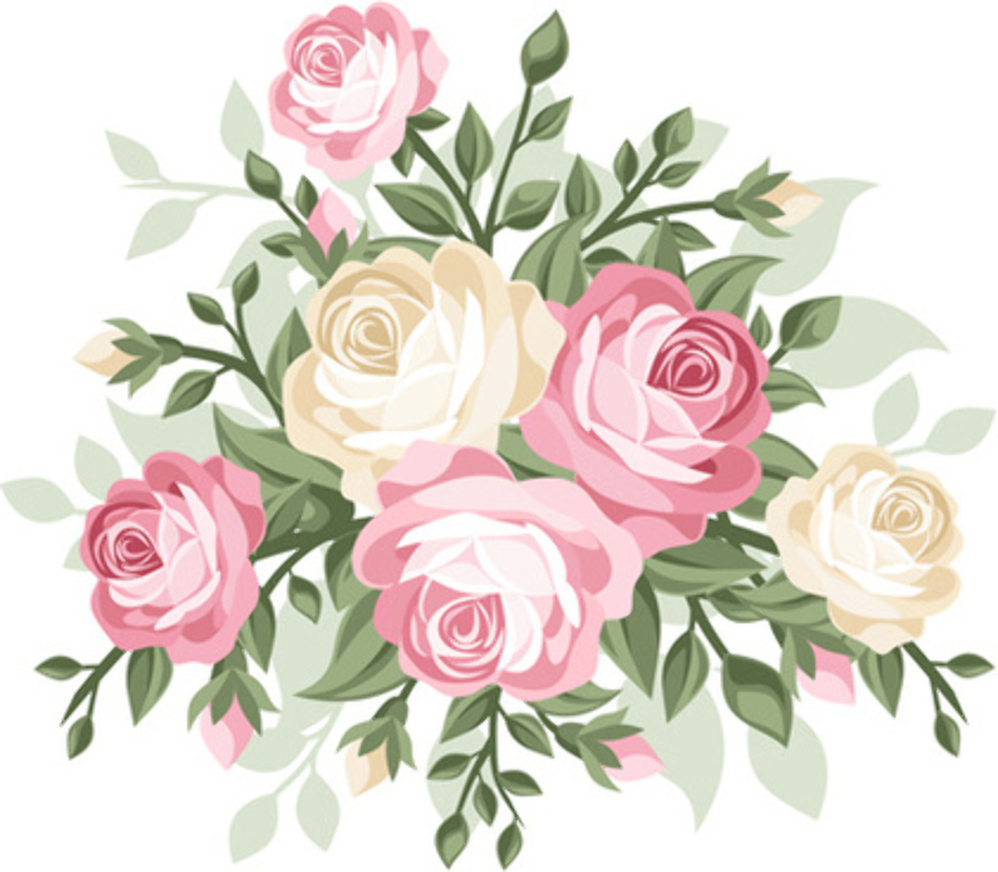 Free Valentine Card Floral Bouquet Graphics